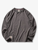 7 Solid Colors- Washed Brushed Cotton Long Sleeve Tee