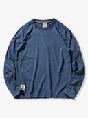 7 Solid Colors- Washed Brushed Cotton Long Sleeve Tee