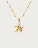 Gold Starfish - Necklace - Stainless Steel