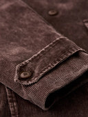 Elbow Suede Patches Washed Corduroy Tailored Jacket