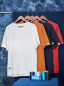 Multicolor Raglan Sleeve Cotton T-Shirt