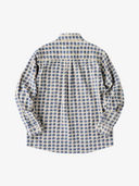 Circle Pattern Cotton Long Sleeve Shirt