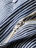 Raw Denim & Striped Denim Multi-Pocket Work Pants