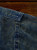 [Pre-Order] Washed Corduroy Denim Work Shirt with Leather Tag