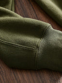 Fleece-Lined Turtleneck V-Gusset Sweatshirt