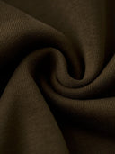 "Cat Wearing Helmet" Print & Karaku Logo Embroidery V-Gusset Sweatshirt