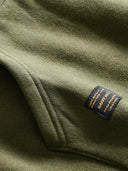 Fleece-Lined Turtleneck V-Gusset Sweatshirt