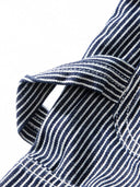 Raw Denim & Striped Denim Multi-Pocket Work Pants