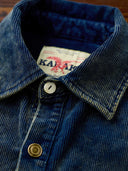 [Pre-Order] Washed Corduroy Denim Work Shirt with Leather Tag