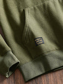 Fleece-Lined Turtleneck V-Gusset Sweatshirt