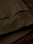 "Cat Wearing Helmet" Print & Karaku Logo Embroidery V-Gusset Sweatshirt