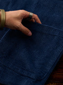 Vintage Corduroy Indigo-Dyed Work Jacket