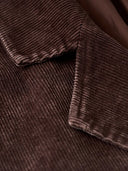 Elbow Suede Patches Washed Corduroy Tailored Jacket
