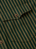 Distressed Vintage Stripe Heavy Duty Overshirt