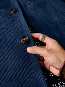 Vintage Corduroy Indigo-Dyed Work Jacket