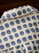 Circle Pattern Cotton Long Sleeve Shirt