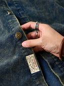 [Pre-Order] Washed Corduroy Denim Work Shirt with Leather Tag