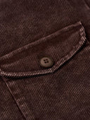 Elbow Suede Patches Washed Corduroy Tailored Jacket