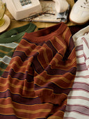 Multi-Border Knit Heavyweight Tee