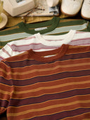 Multi-Border Knit Heavyweight Tee