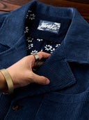 Vintage Corduroy Indigo-Dyed Work Jacket