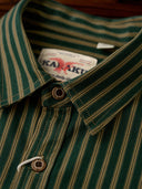 Distressed Vintage Stripe Heavy Duty Overshirt