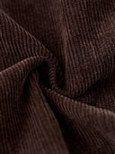 Elbow Suede Patches Washed Corduroy Tailored Jacket