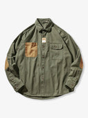 Color-Block Patch Heavyweight Work Shirt