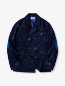 Elbow Suede Patches Washed Corduroy Tailored Jacket