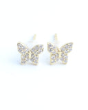 Sparkle Butterfly - Stud - Oorbellen - Stainless Steel