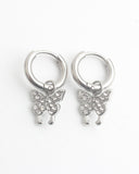 Sparkly Butterfly - Oorbellen - Stainless Steel