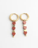 Heart To Heart - Oorbellen - Stainless Steel