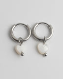Heart Shaped Shell - Oorbellen - Stainless Steel