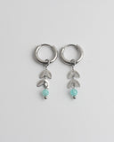 Stone Leaf - Oorbellen - Stainless Steel