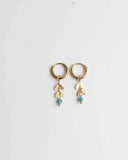 Stone Leaf - Oorbellen - Stainless Steel