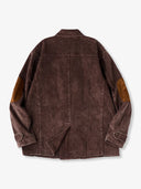 Elbow Suede Patches Washed Corduroy Tailored Jacket