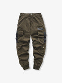 Military Drawstring Hem Parachute Pants