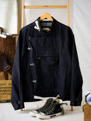13oz Denim Retro Swedish Soldier Biker Jacket