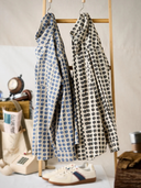 Circle Pattern Cotton Long Sleeve Shirt