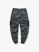 Military Drawstring Hem Parachute Pants