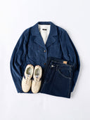 Vintage Corduroy Indigo-Dyed Work Jacket