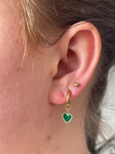 Emanel Heart - Oorbellen - Stainless Steel