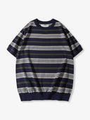 Multi-Border Knit Heavyweight Tee