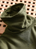 Fleece-Lined Turtleneck V-Gusset Sweatshirt