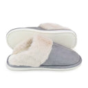 Lined indoor slippers