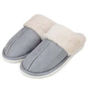Lined indoor slippers