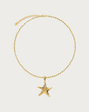 Gold Starfish - Necklace - Stainless Steel
