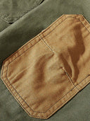 Color-Block Patch Heavyweight Work Shirt