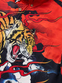 Karaku x HORIKAGE.INK Fierce Tiger Flames Shirt