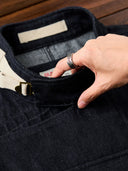 13oz Denim Retro Swedish Soldier Biker Jacket